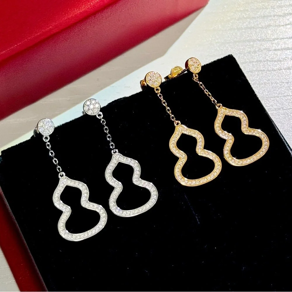 Stunning Silver Chain Drop Earrings - Picture 3 of 5